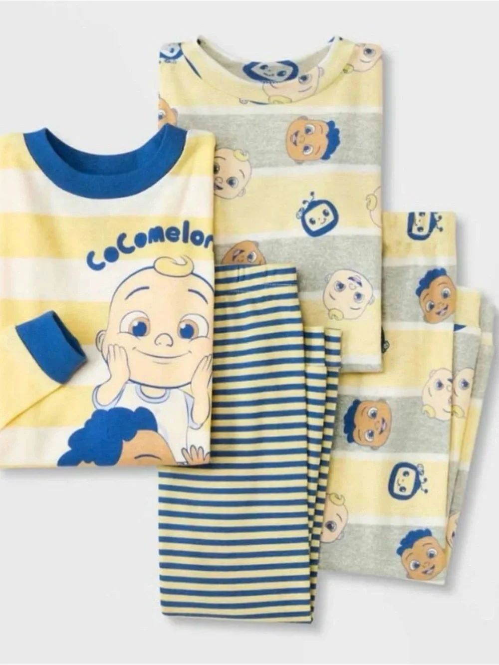 CoComelon Toddler Boys' 4pc Striped Snug Fit Pajama Set 12M